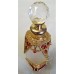 PERFUME BOTTLE – SQUARE GOLD & RED DESIGN